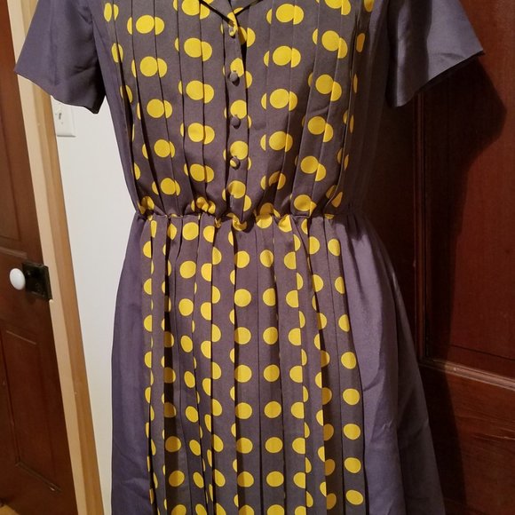 Myrtlewood Polka-Dot Modcloth Dress - Picture 3 of 7